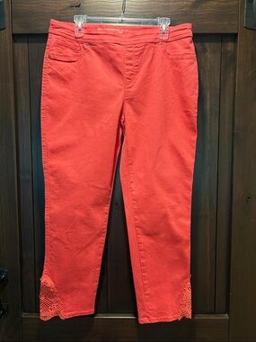 Chico's  coralAnkle Cropped Jeans